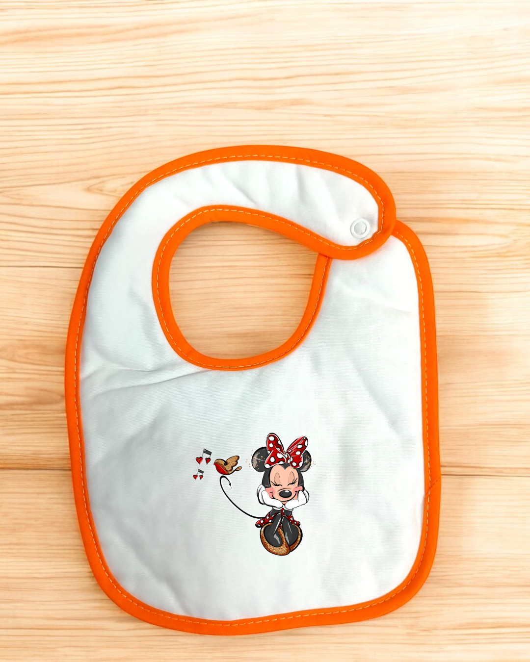 Babete impermeável Minnie Música - 15 cores à escolha, Exclusivo Pirralhos