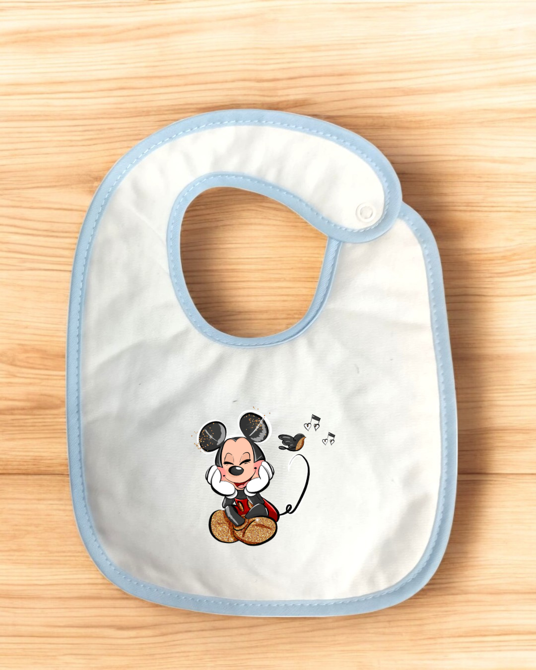 Babete impermeável Mickey Música - 15 cores à escolha, Exclusivo Pirralhos
