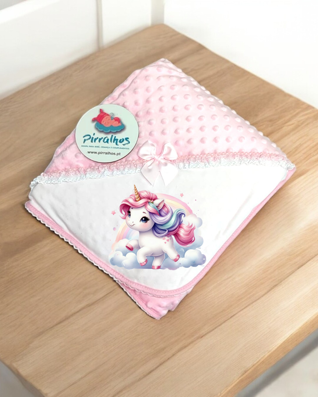 Manta Pipoca Unicórnio - Exclusivo PIRRALHOS - 8 Cores à escolha