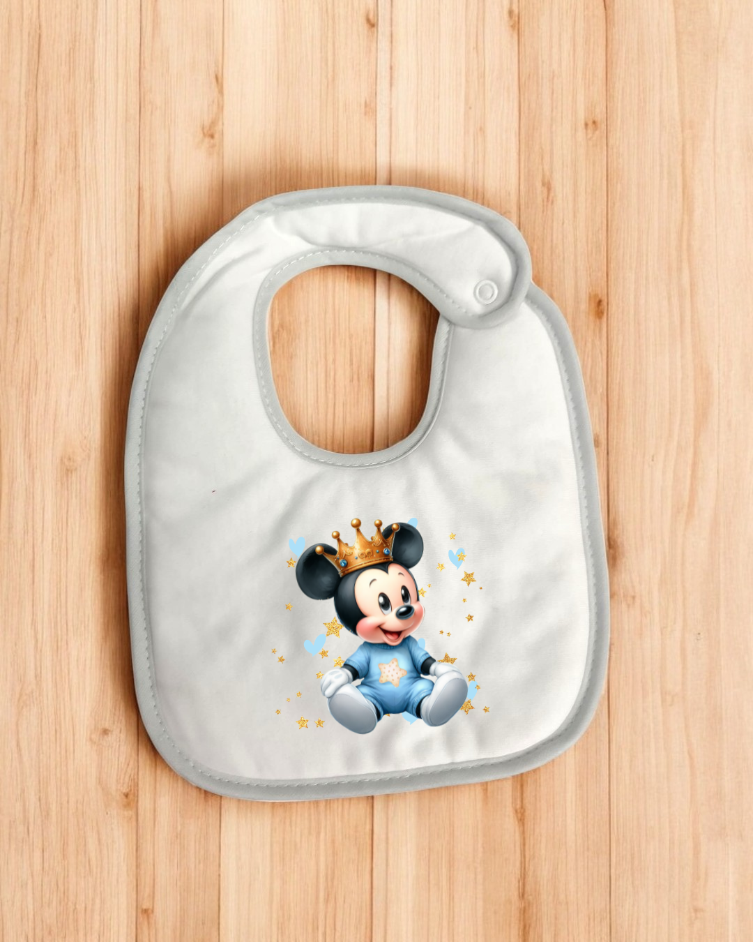 Babete impermeável Mickey Príncipe - 15 cores à escolha, Exclusivo Pirralhos