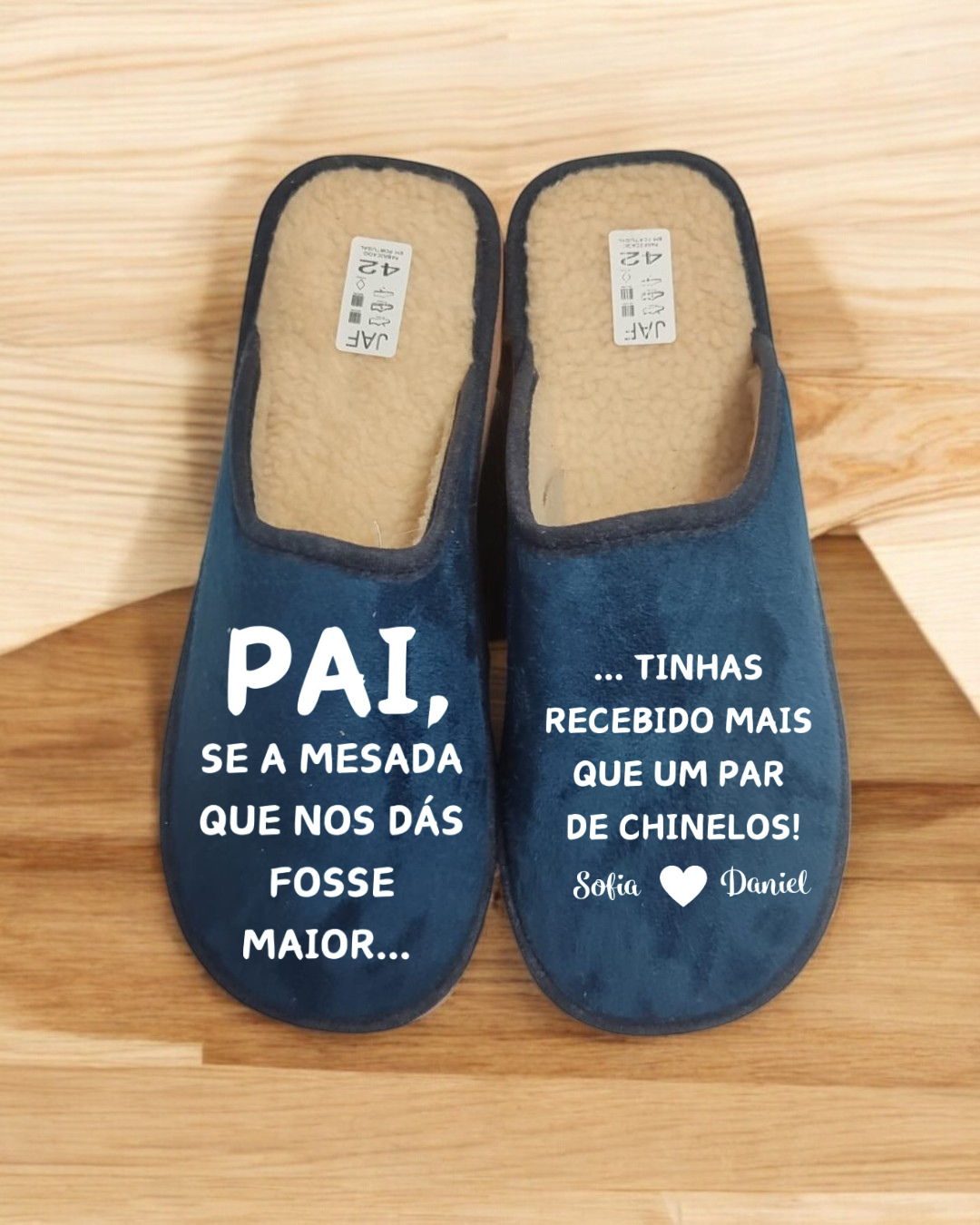 Chinelos Personalizados "Mesada do pai"