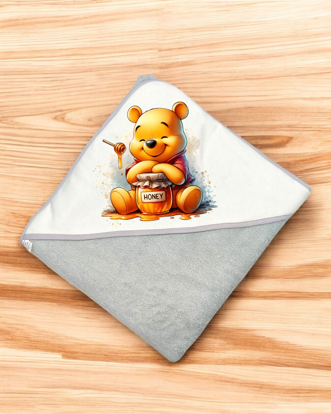 Toalha de banho Pooh - EXCLUSIVO PIRRALHOS - 18 cores à escolha, 2 medidas à escolha