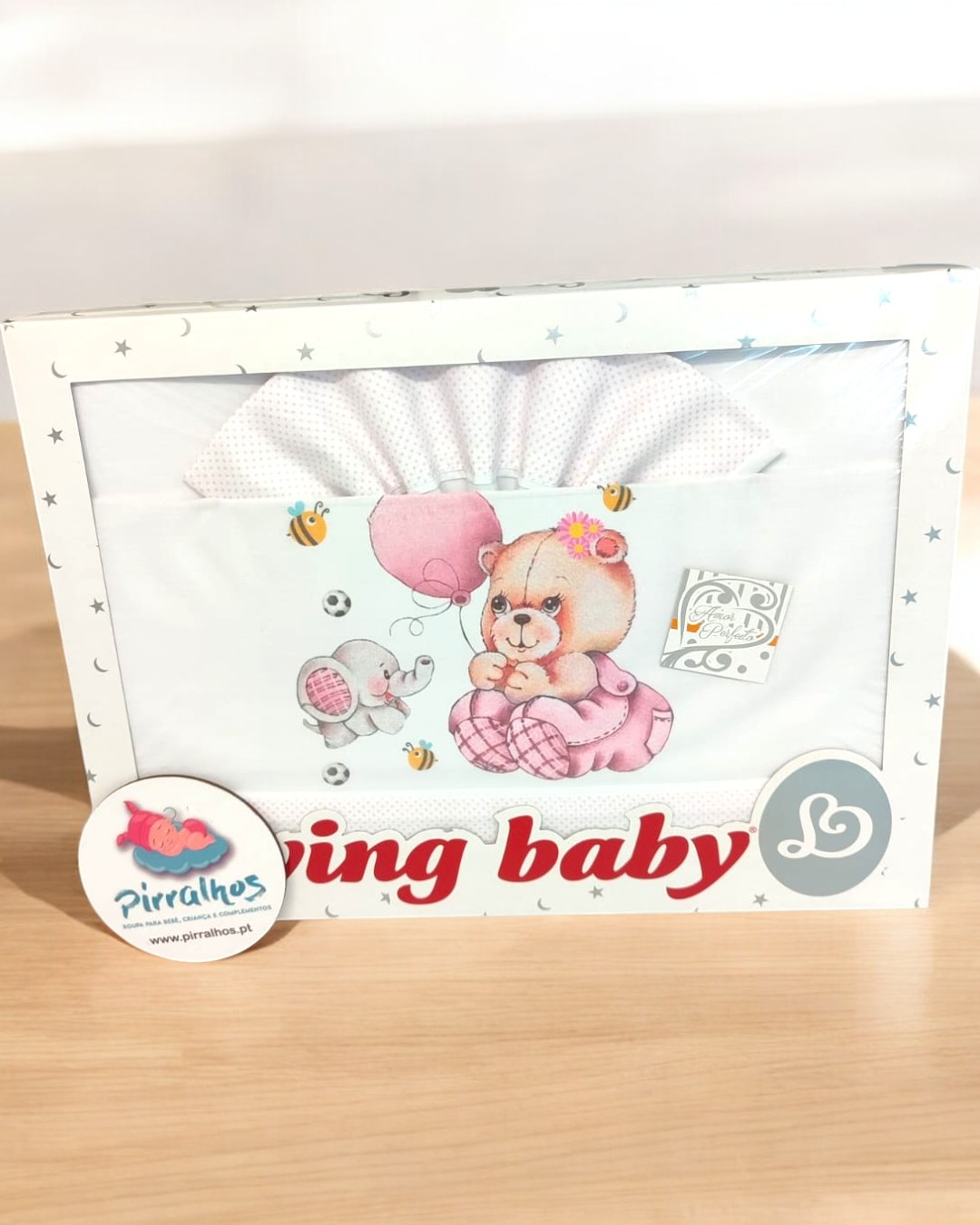 Lençóis de algodão Ursinho e elefante - Next to me / alcofa