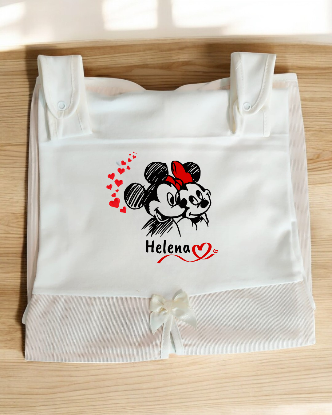 Tapa Ovo de cortina Minnie e Mickey