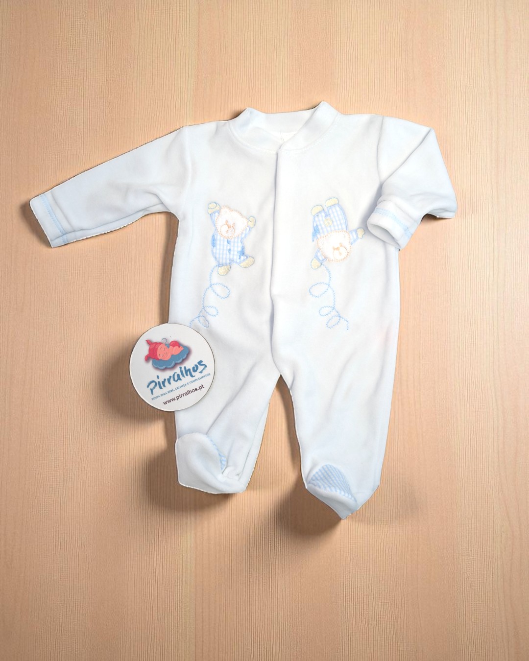 Babygrow de veludo Ursos a brincar