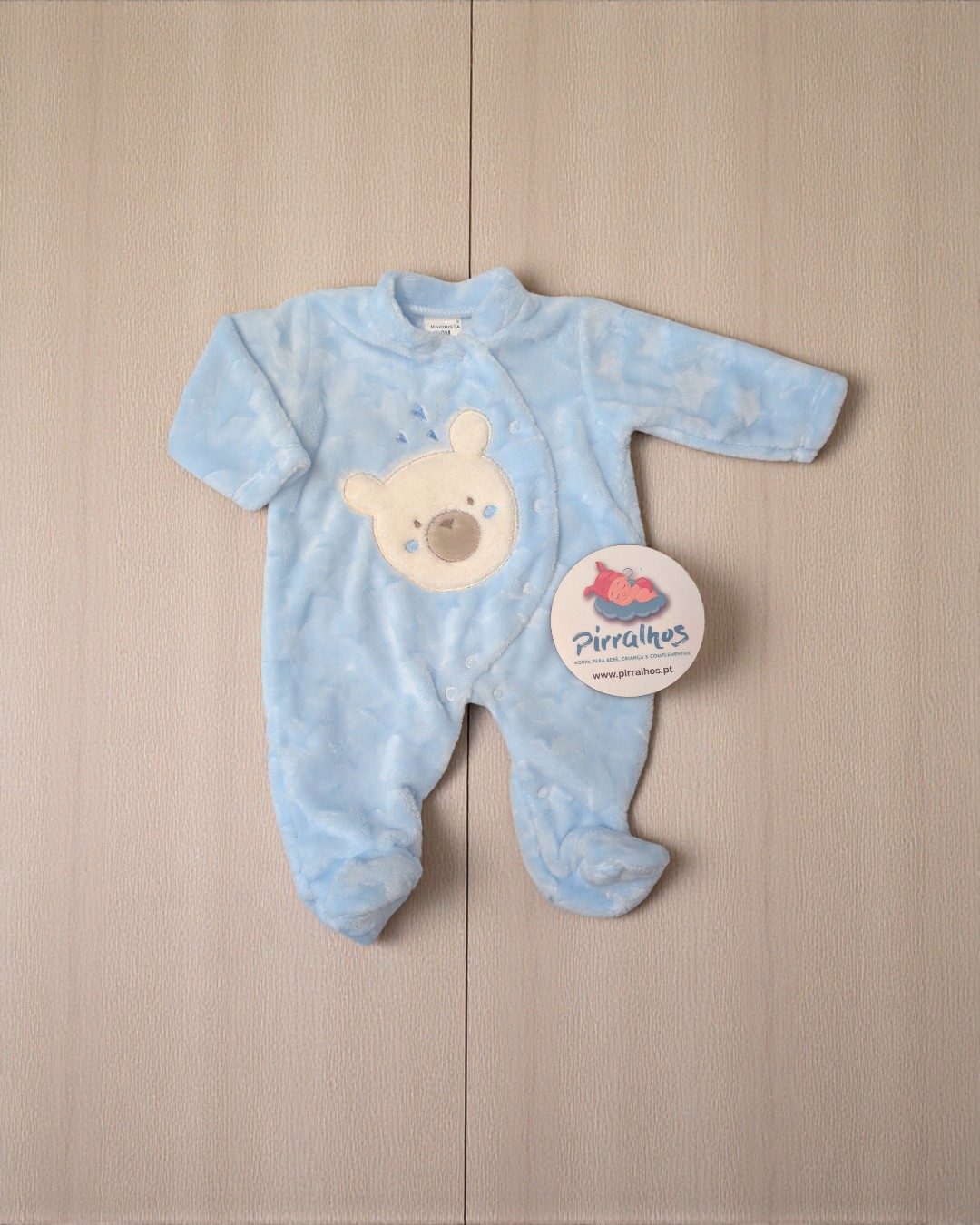 Babygrow de coralina Cara urso