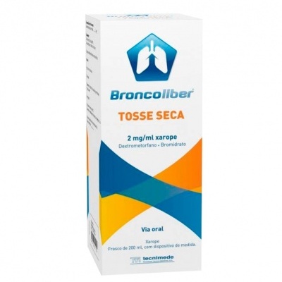 Embalagem de Broncoliber Tosse Seca xarope