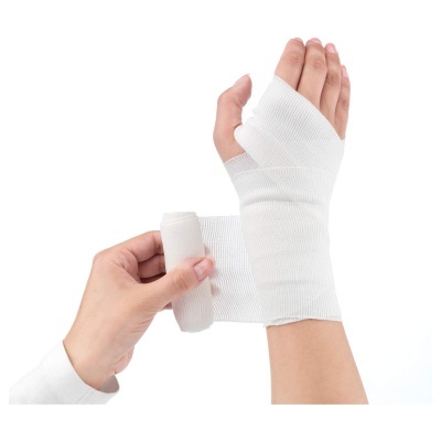 Ligadura elástica de algodão/poliamida