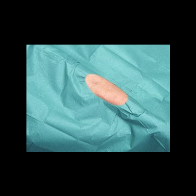 Campo cirúrgico c/óculo adesivado 50x60cm