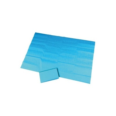 Tapete azul de microfibra com esponja azul