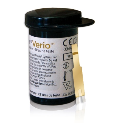 Tiras para teste de glicémia OneTouch Verio