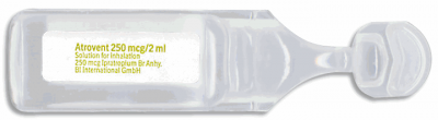 Brometo de Ipratrópio (Atrovent Unidose) 0,25mg/2ml