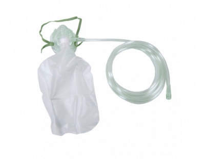 Máscara de oxigénio alta concentração com balonete