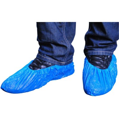 Capa p/sapatos PVC azul