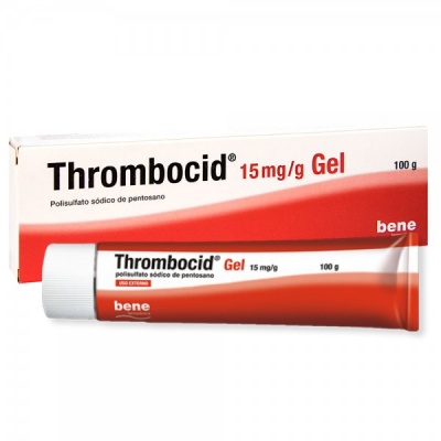Polisulfato sódico de pentosano (Thrombocid) Gel 15 mg/g