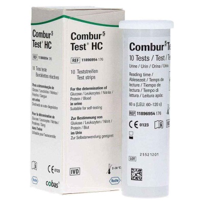 Tiras de Teste COMBUR 5 Parâmetros