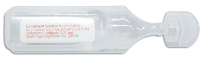 Brometo de ipratrópio + Salbutamol 0.5 mg/2.5 ml + 2.5 mg/2.5 ml