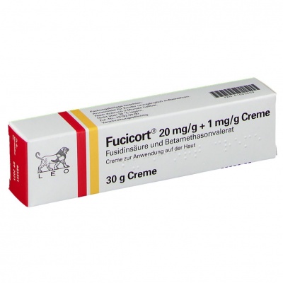 Betametasona + Ácido fusídico (Fucicort) Creme 1 mg/g + 20 mg/g