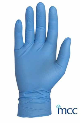 LUVAS DE NITRILO AZUIS SEM PÓ 100UN