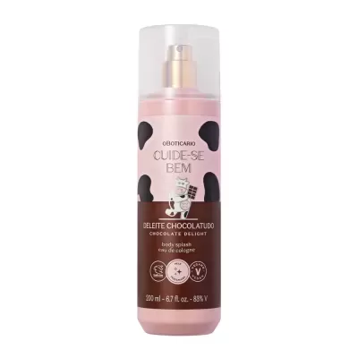 Body Splash Cuide-se Bem Deleite Chocolatudo, 200ml