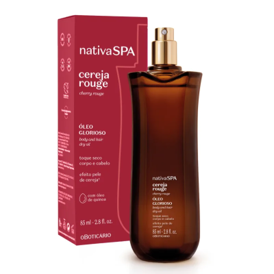Óleo Glorioso Nativa Spa Cereja Rouge, 85ml