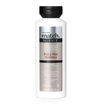 Shampoo Match Science Pré e Pós-Química, 300ml