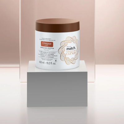 Creme para Pentear Cabelos Crespos Match Ciência das Curvas, 450ml