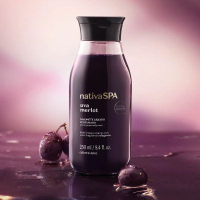Sabonete Líquido Perfumado Nativa Spa UVA Merlot 250ml