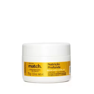 Match Máscara Capilar Nutrição Profunda