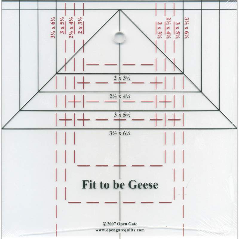 Open Gate | Régua de Flying Geese Open Gate | Régua de Flying Geese