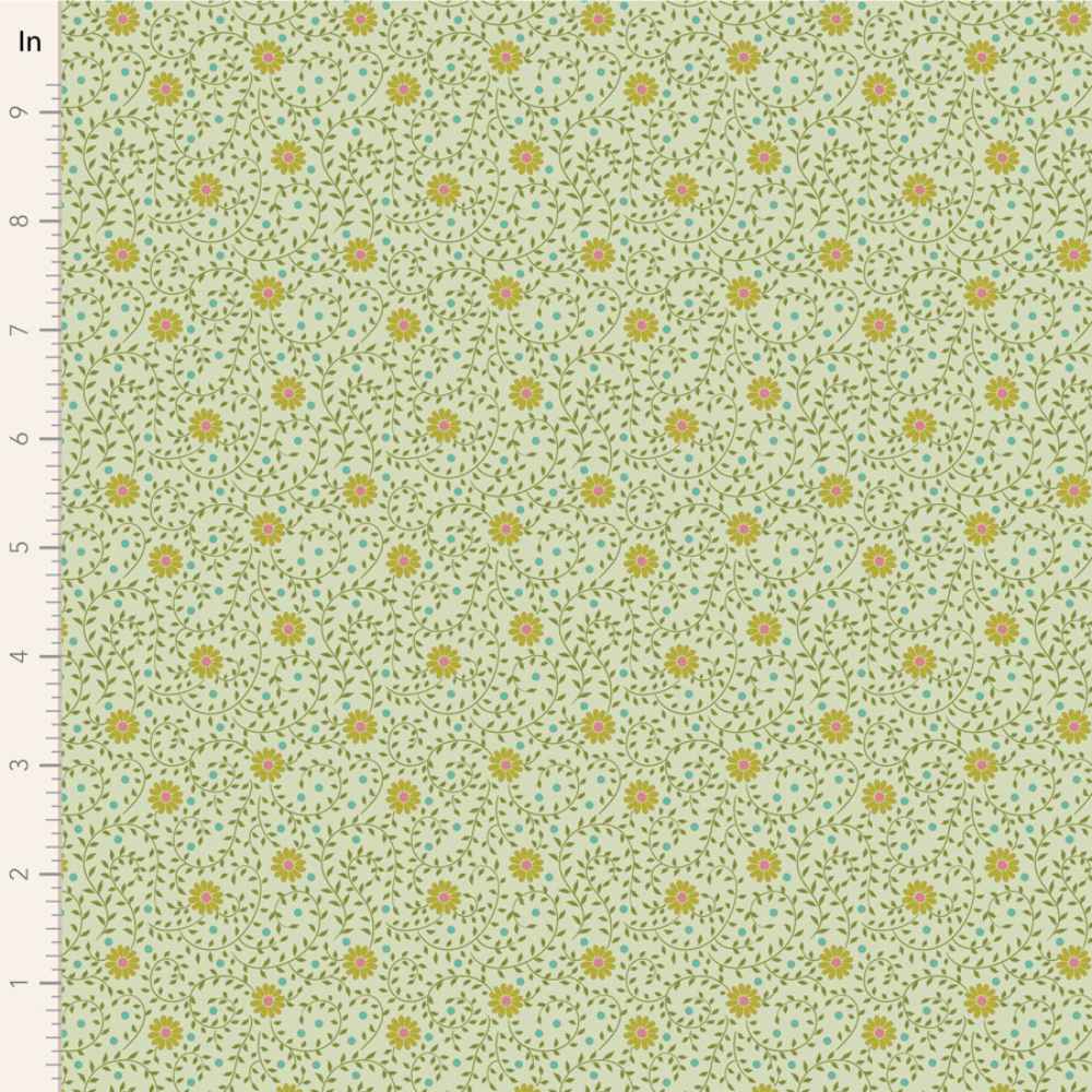 Tecido Tilda | Sanctuary - Daisydream Pistachio Tecido Tilda | Sanctuary - Daisydream Pistachio