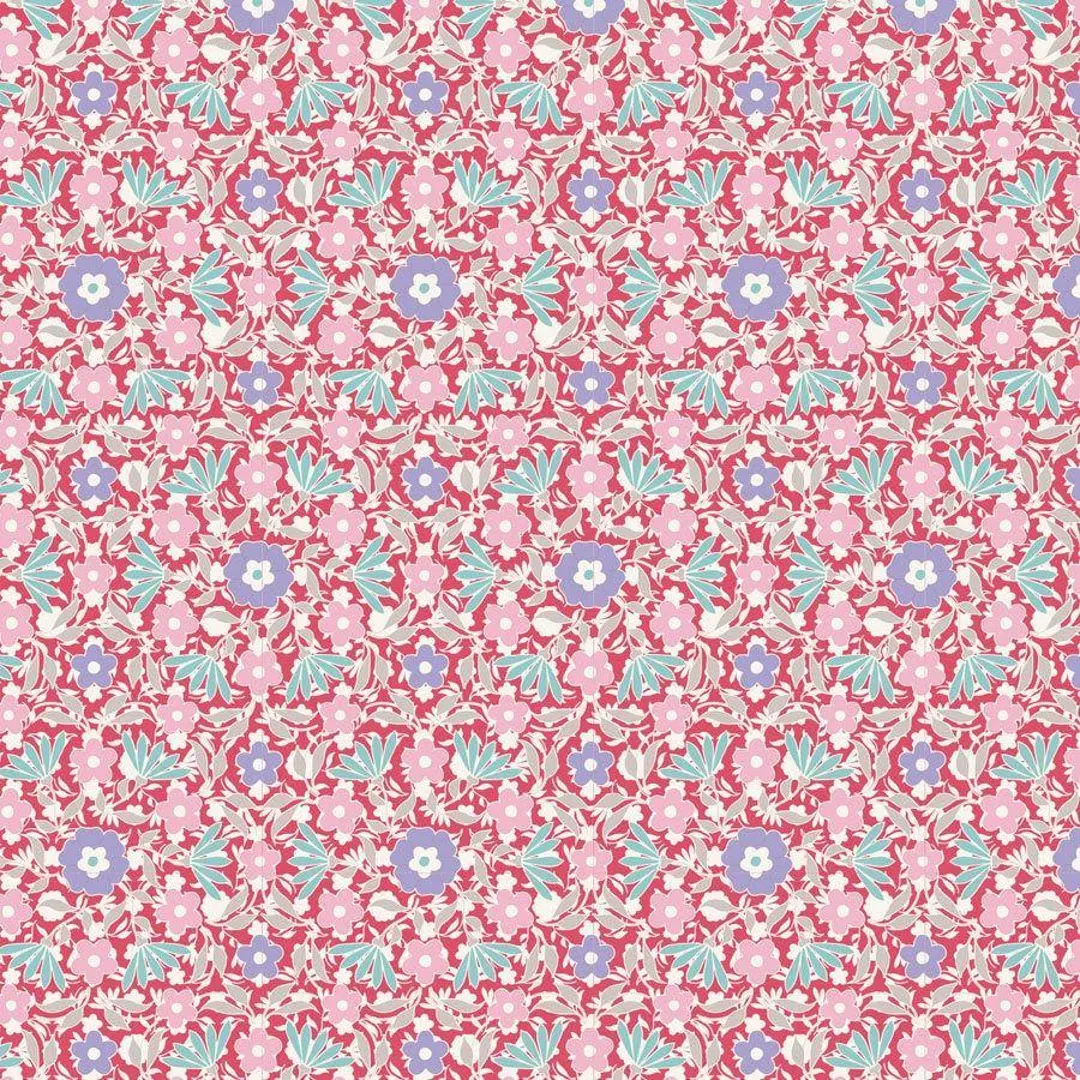 Tecido Tilda | Bon Voyage - Allison Red Tecido Tilda | Bon Voyage - Allison Red