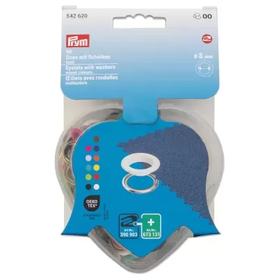 Prym | Ilhoses Coloridos com Anilha - 8mm