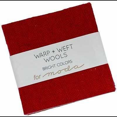 Charm Pack MODA 5" Warp + Weft Wools