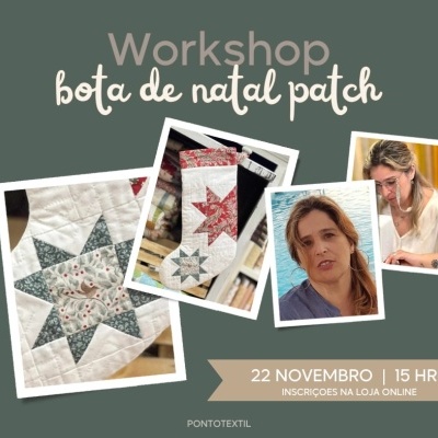 Workshop | Carla Nunes - Bota de Natal Patch