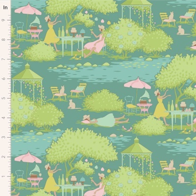 Tecido Tilda | Sunday Brunch - Sunday Brunch Teal