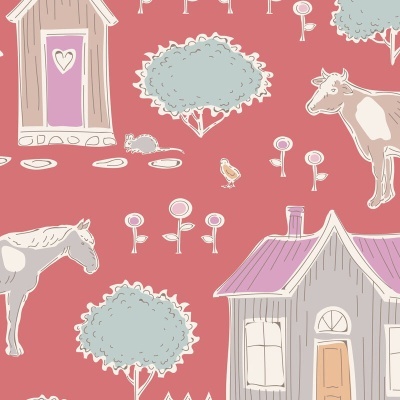 Tecido Tilda | Tiny Farm - Rosehip