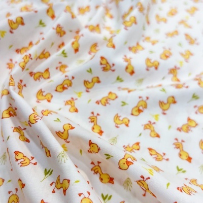 Tecido Pontotextil | Patinhos - Branco