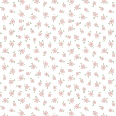 Tecido Poppy | Flowers - Branco