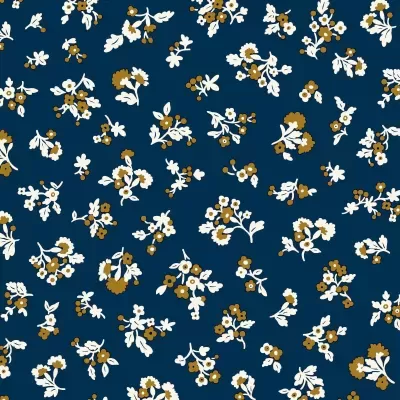Tecido Liberty | Denim Florals - Tumbling Blooms A