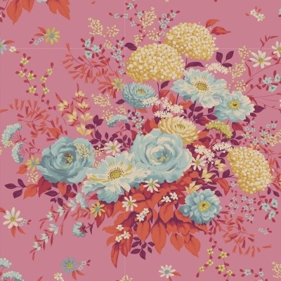 Tecido Tilda | Wildgarden - Pink