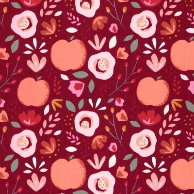 Tecido Poppy | Easy Peachy - Bordeaux
