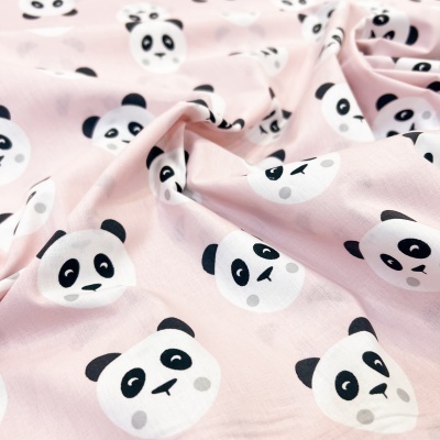 Tecido Le Tissu by Domotex | Pandas - Rosa