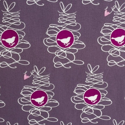 Tecido Gütermann | Birds in Purple