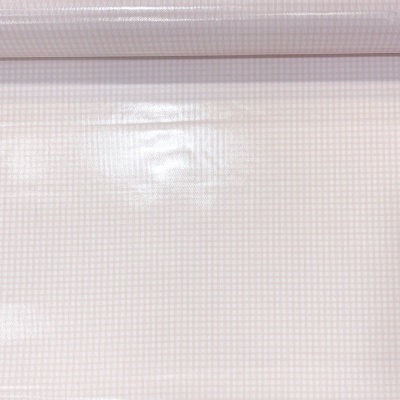 Tecido Plastificado | Xadrez - Rosa Claro