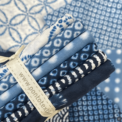 Fat-Quarter Bundle | Shibori Blues