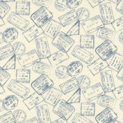 Lecien Masako Wakayama | American Country 19th - Marfim e Azul