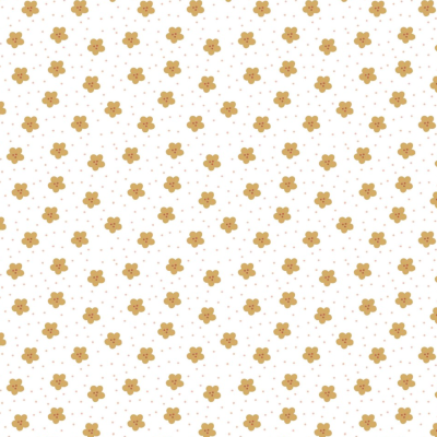 Tecido Poppy | Lovely Daisy Story - Branco