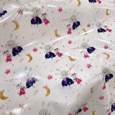 Tecido Plastificado | Domotex - Coelhinhas Bailarinas