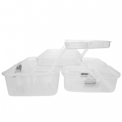 Caixa de Organização Transparente - Grande